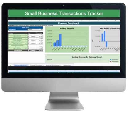 Small Business Transactions Tracker (Google Sheet)