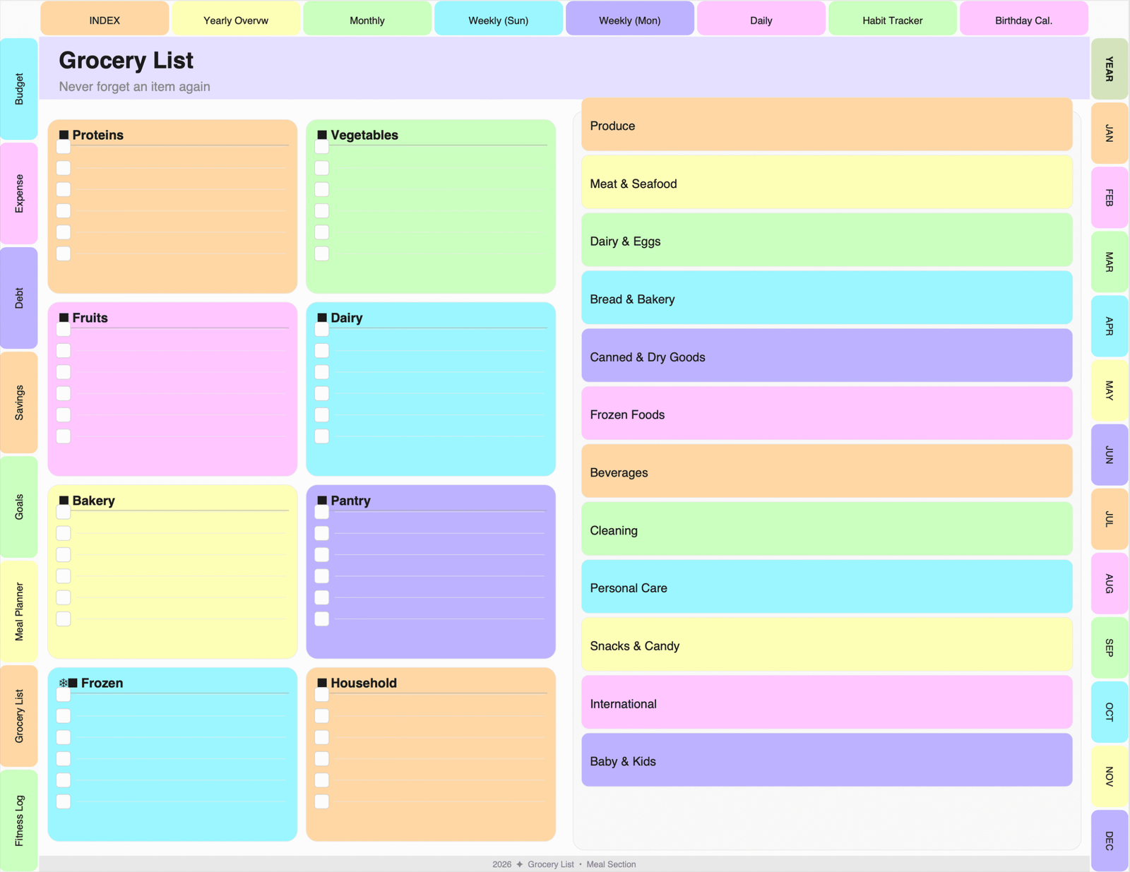 All-in-One Digital Planner for 2026, 2027, 2028 & Undated. Digital Journal, Goodnotes, Notability, iPad, Daily, Weekly, Monthly Planners - Image 7