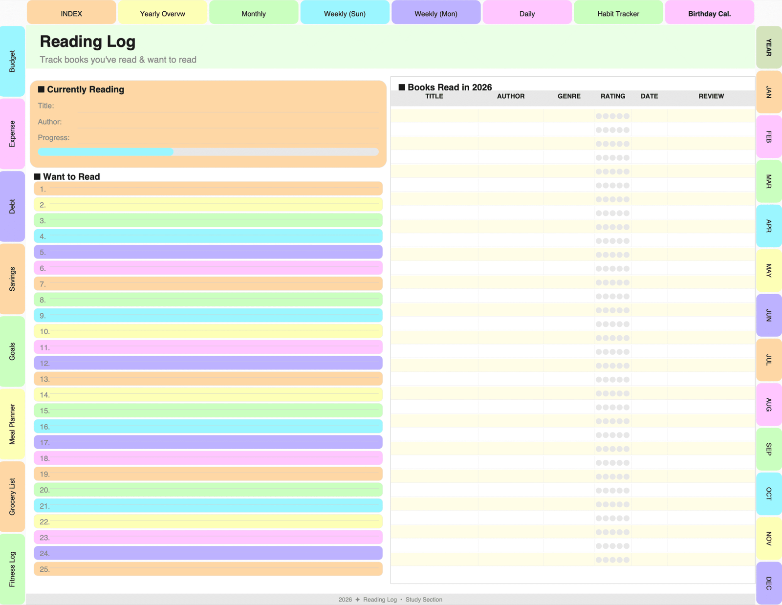 All-in-One Digital Planner for 2026, 2027, 2028 & Undated. Digital Journal, Goodnotes, Notability, iPad, Daily, Weekly, Monthly Planners - Image 5