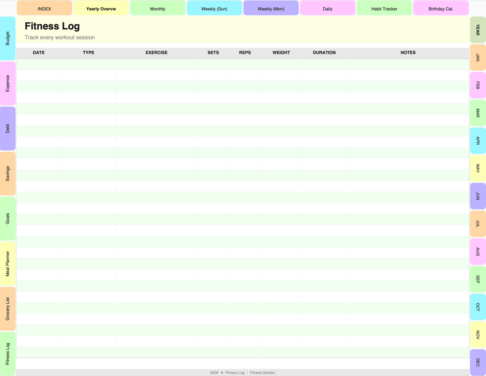 All-in-One Digital Planner for 2026, 2027, 2028 & Undated. Digital Journal, Goodnotes, Notability, iPad, Daily, Weekly, Monthly Planners - Image 4